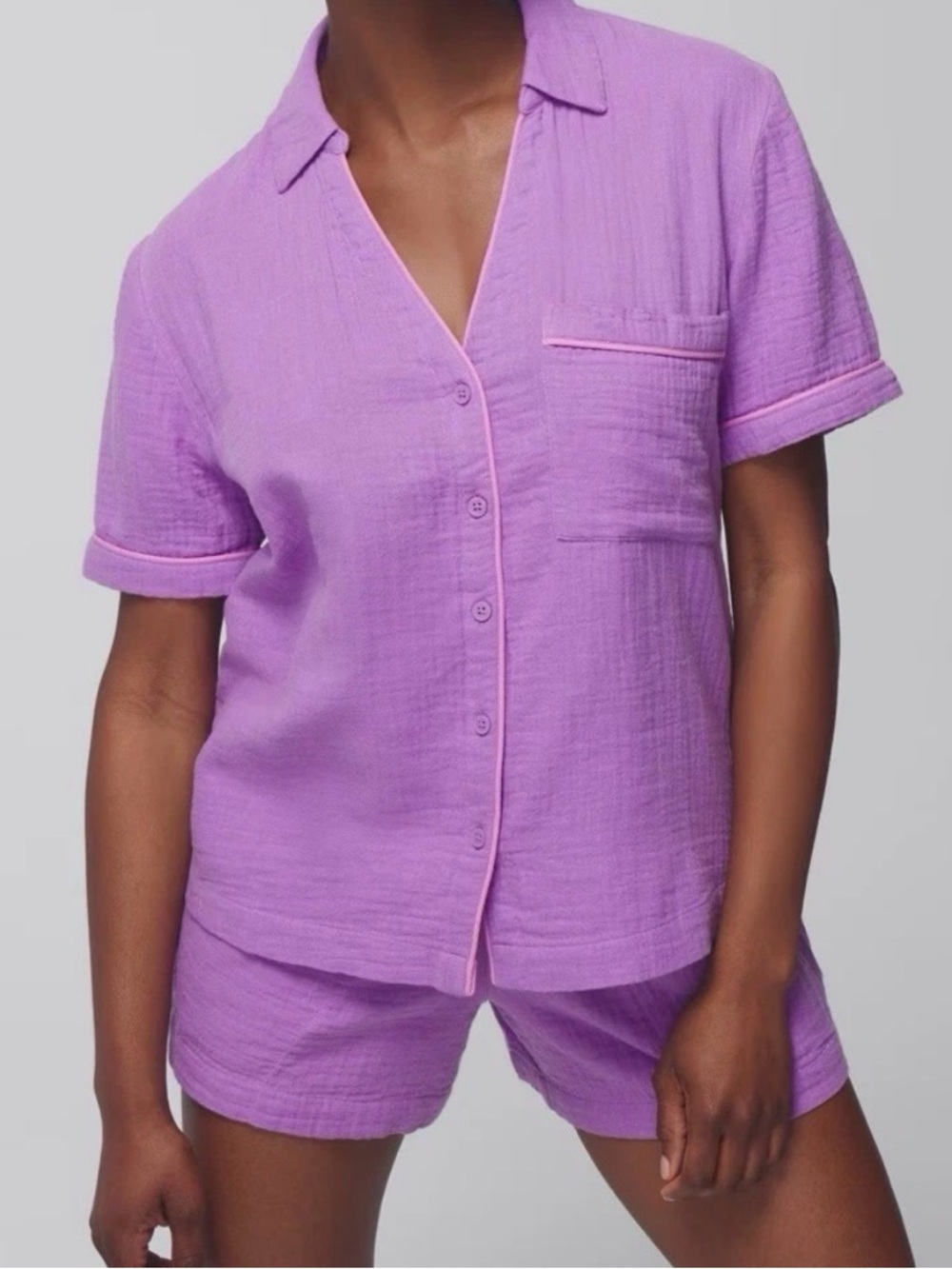 New Soma $58 amethyst gauze pajama top large